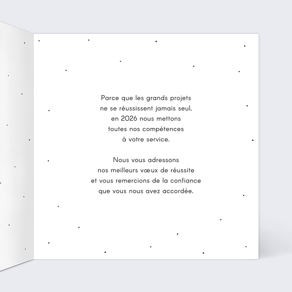 Carte de vœux entreprise Montagnes Intérieur Droit