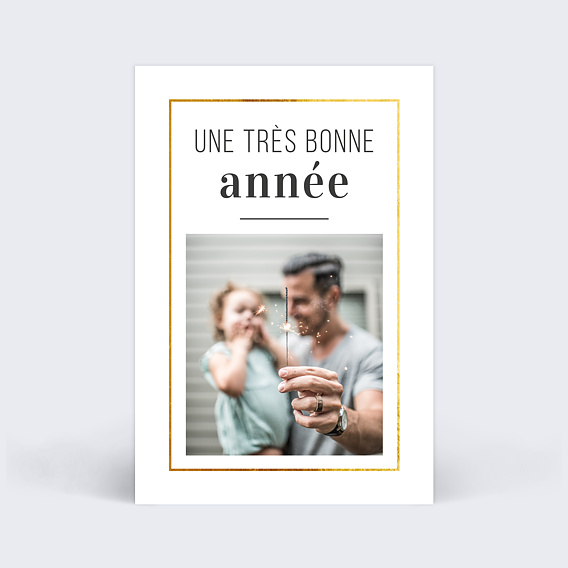 Carte de voeux Filet d'or photo
