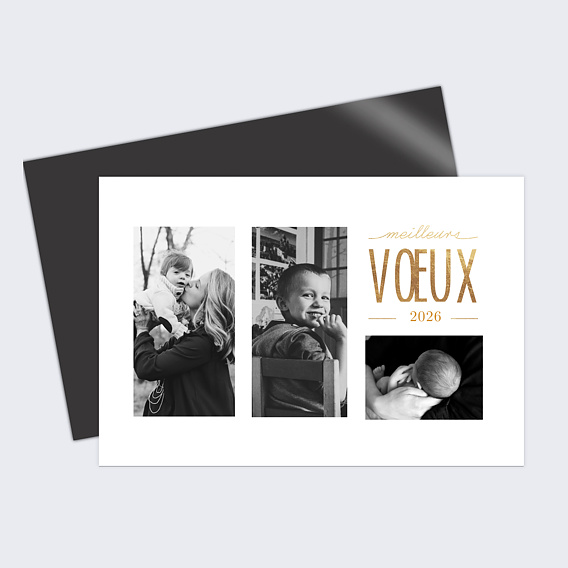 Carte de Voeux Particuliers Jeu typographique