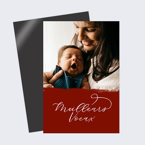 Carte de voeux Coup de pinceau