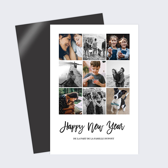 Carte de voeux Multiphoto Chic