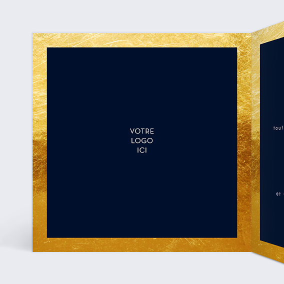 Carte de vœux entreprise Grande Envolée Festive Intérieur Gauche