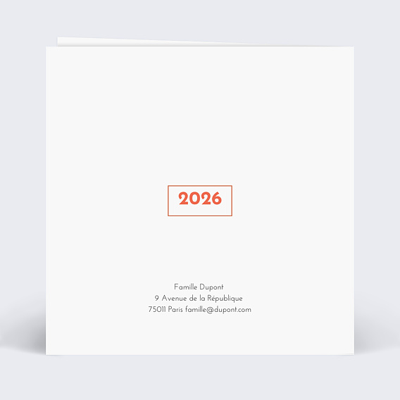 Carte de voeux Rétrospective Saisons Verso