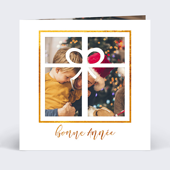 Carte de Voeux Particuliers Découpe Cadeaux