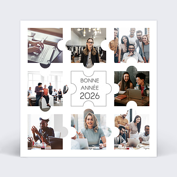 Carte de voeux virtuelle entreprise 2022 Puzzle de photos