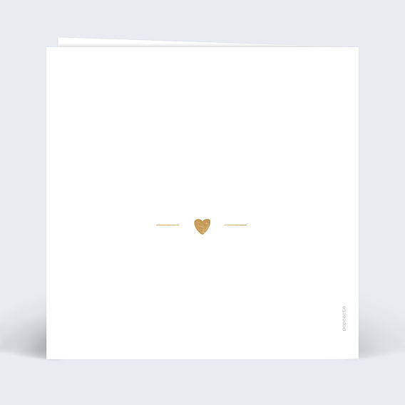 Carte de voeux Jeu typographique Verso