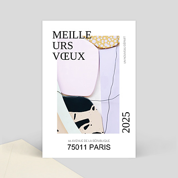 Carte de Voeux Entreprise Art Moderne