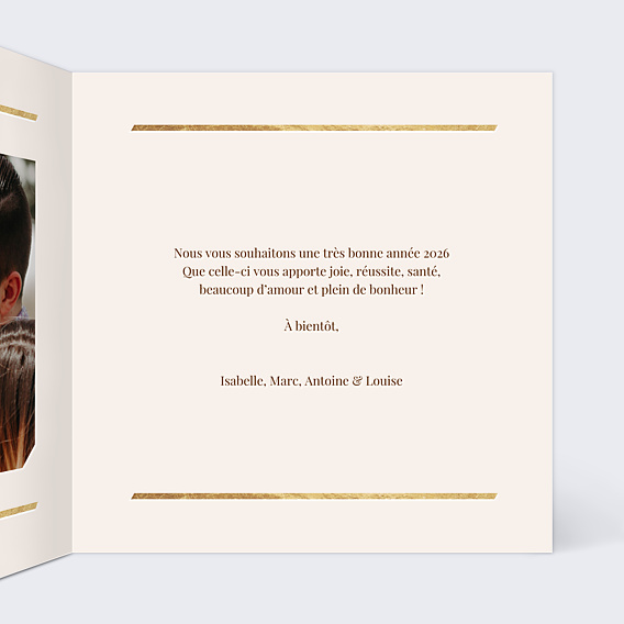 Carte de Voeux Particuliers Typo graphique