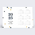 Carte de vœux entreprise Calendrier Pois