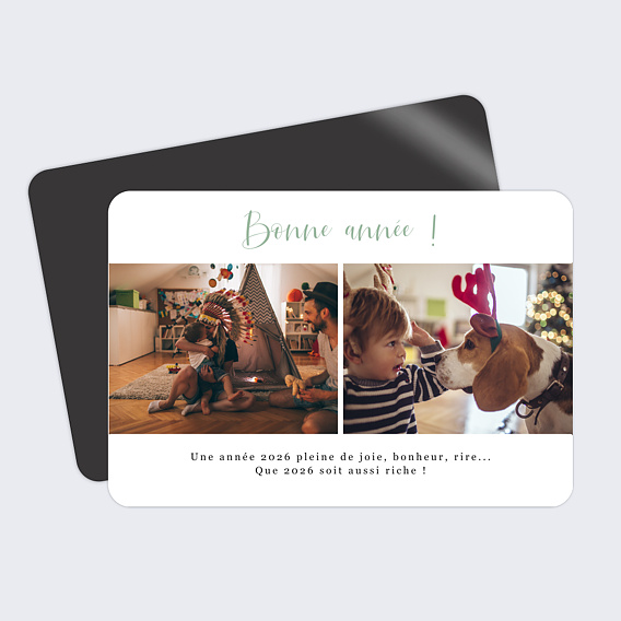 Carte de voeux Cinematic 2 photos