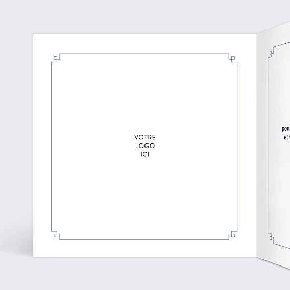 Carte de vœux entreprise Rébus Intérieur Gauche