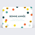 Carte de Voeux Entreprise Confettis Chic