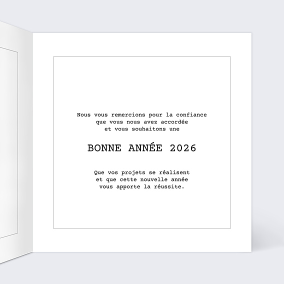 Carte de vœux entreprise Vœux Cachés Intérieur Droit