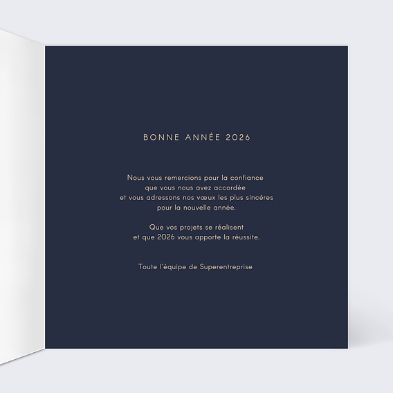 Carte de vœux entreprise Boules Magiques II Intérieur Droit