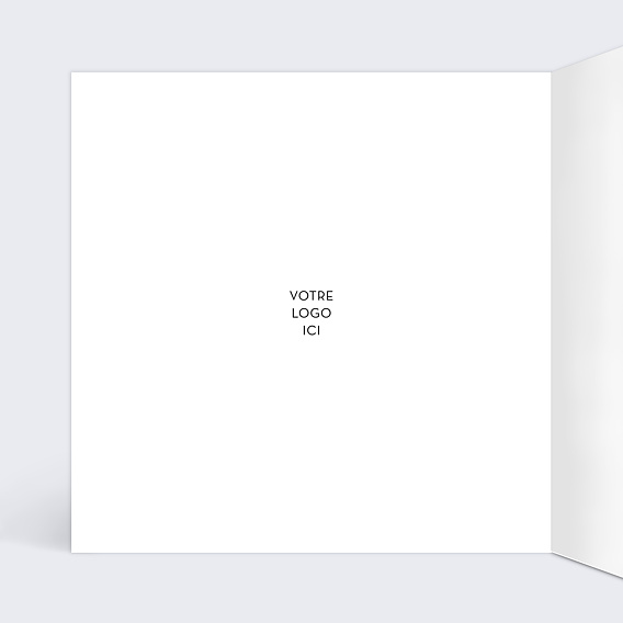 Carte de vœux entreprise Dorure Couronne Année Intérieur Gauche