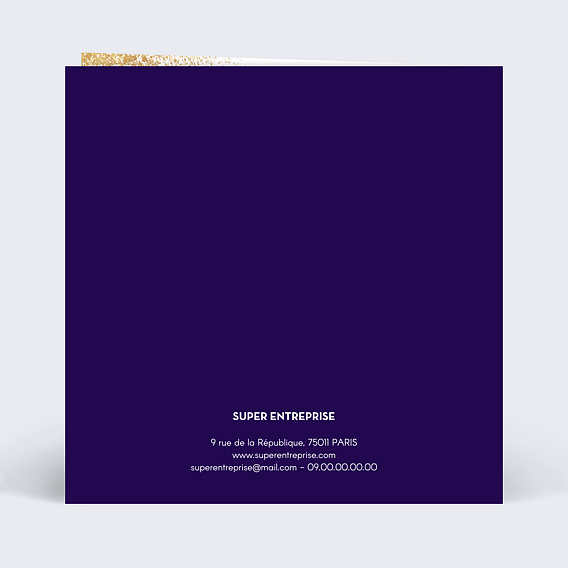 Carte de vœux entreprise Jolie Terre Verso