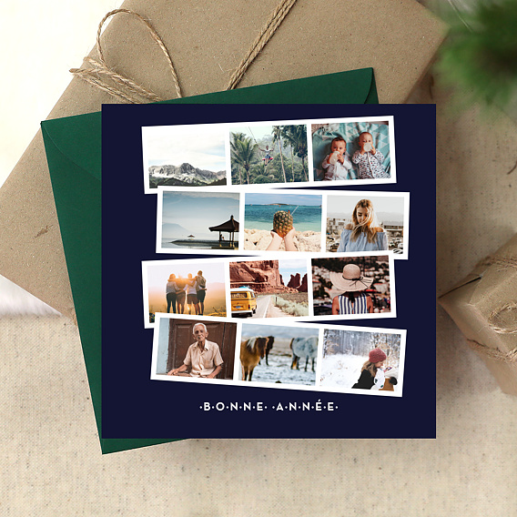 Carte de Voeux Particuliers Rétrospective photomaton