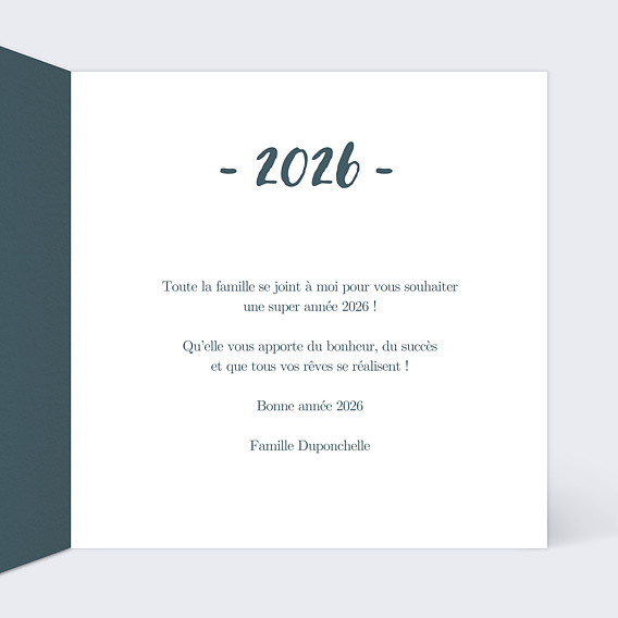 Carte de voeux Cadre élégant Intérieur Droit