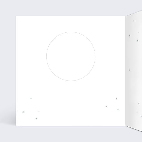 Carte de Voeux Particuliers Découpe Boule de Neige