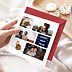 Carte de voeux Multiphoto Bleu Après 4