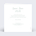 Carte de voeux Découpe Cadre Dentelle Verso