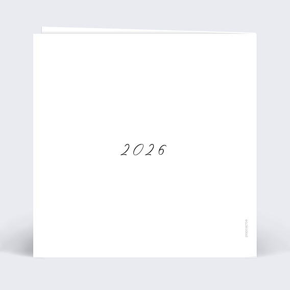 Carte de Voeux Particuliers Dorure cadre photo