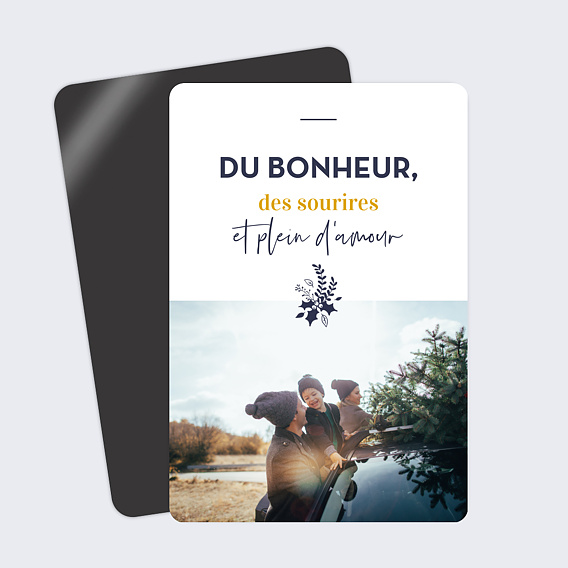 Carte de voeux Branche de houx
