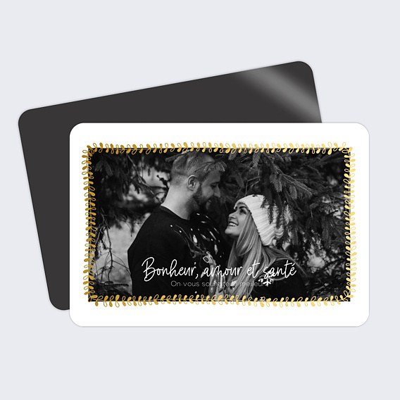 Carte de Voeux Jolies Feuilles