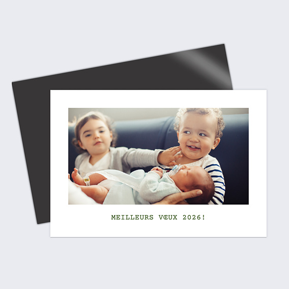 Carte de voeux Montagne Vintage