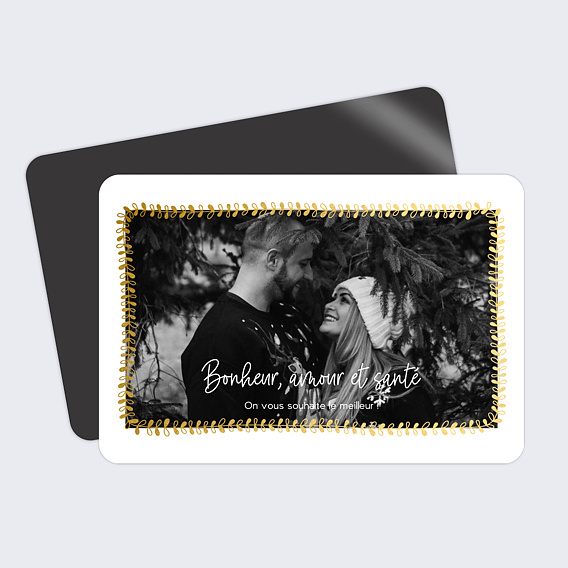 Carte de Voeux Particuliers Jolies Feuilles