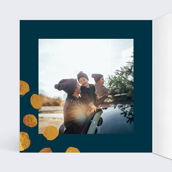 Carte de voeux Graphique chic Intérieur Gauche