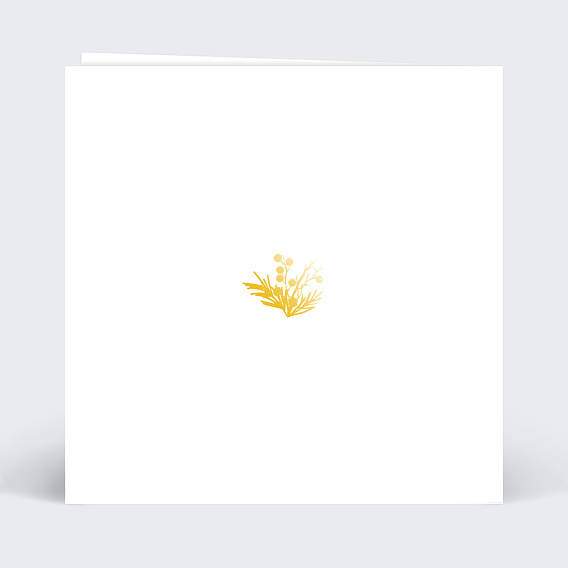 Carte de vœux entreprise Dorure Couronne Meilleurs Voeux Verso