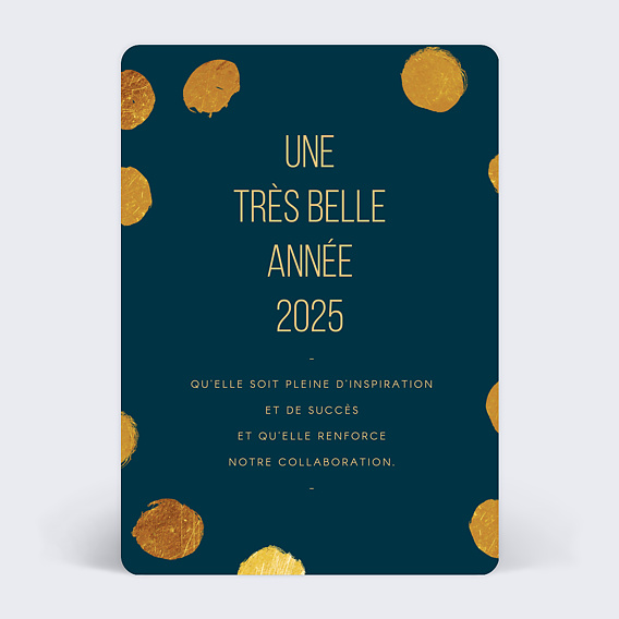 Carte de vœux entreprise Graphique Chic