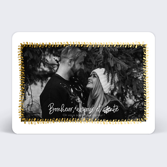Carte de voeux Jolies Feuilles