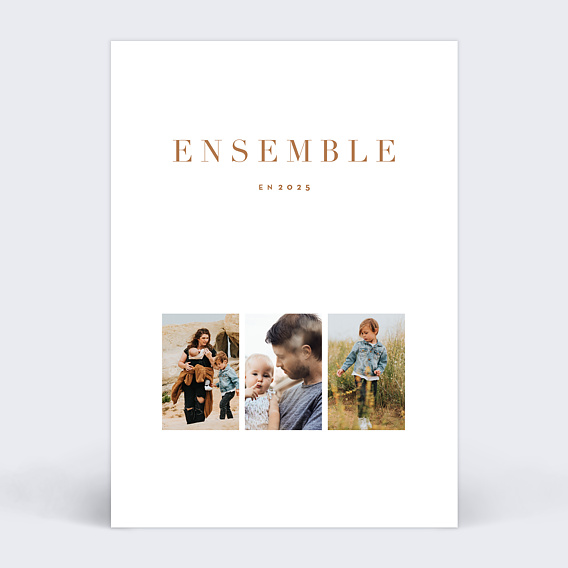 Carte de voeux Multiphoto Chic