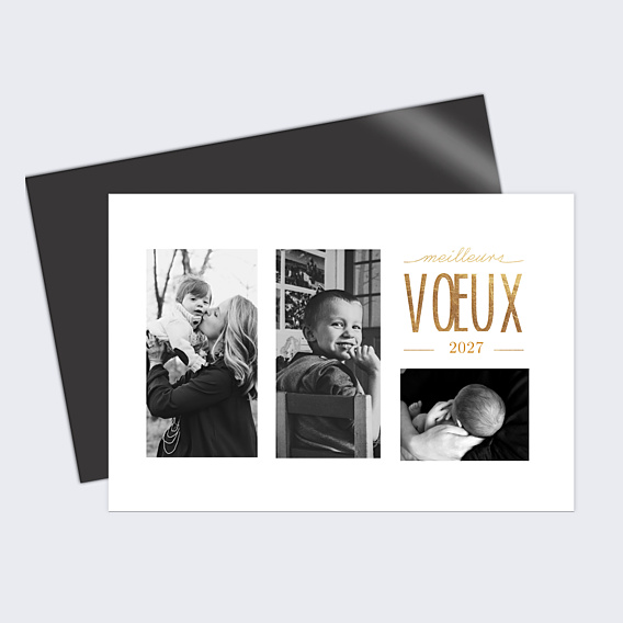 Carte de Voeux Particuliers Jeu typographique