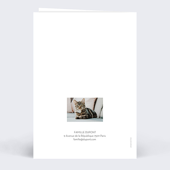 Carte de Voeux Particuliers Typo Chic