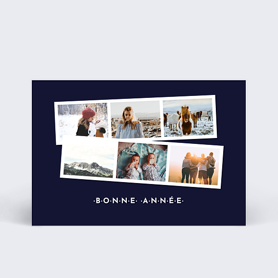 Carte de Voeux Particuliers Rétrospective photomaton