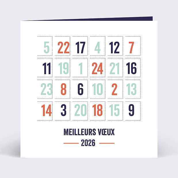 Carte De Vœux Entreprise Decoupe Calendrier De L Avent Popcarte