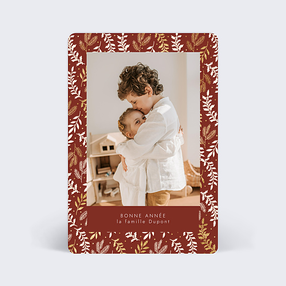 Carte de Voeux Particuliers Golden Jugnle