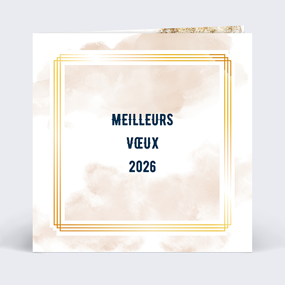 Carte de Voeux Entreprise Dorure Mystique