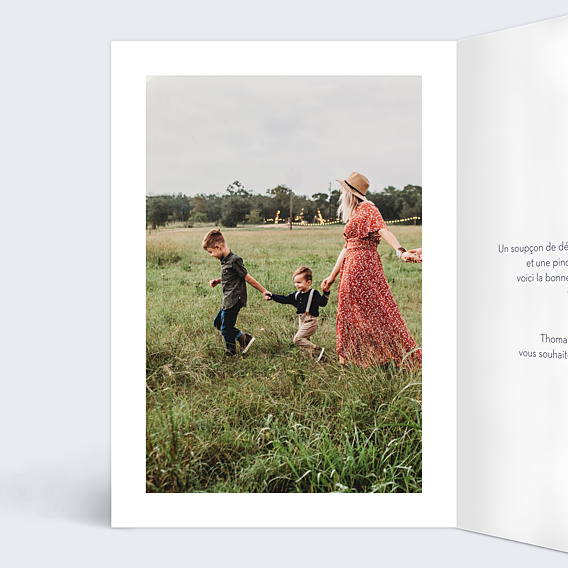 Carte de Voeux Particuliers Typo Chic