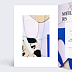 Carte de vœux entreprise Art Moderne Intérieur Gauche