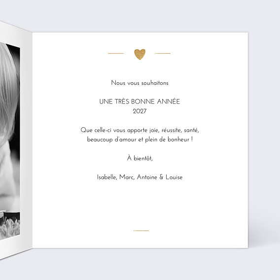 Carte de Voeux Particuliers Jeu typographique