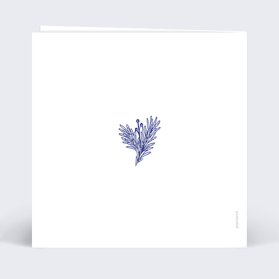 Carte de Voeux Particuliers Cadre Gravure Dorure