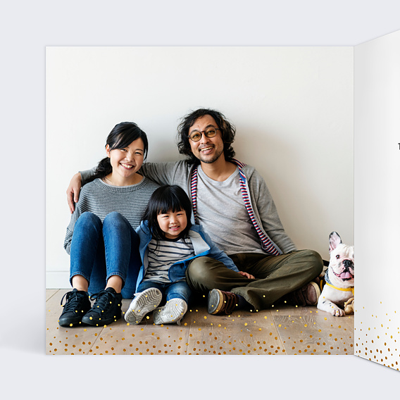 Carte de voeux Élégance Intérieur Gauche