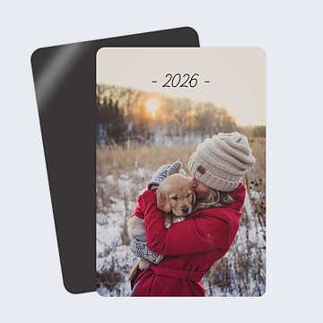 Carte de Voeux Particuliers Tirets Année