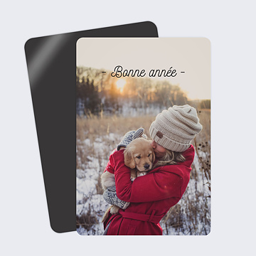 Carte de Voeux Particuliers Tirets Bonne Année