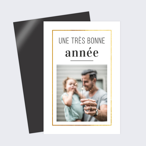 Carte de voeux Filet d'or photo