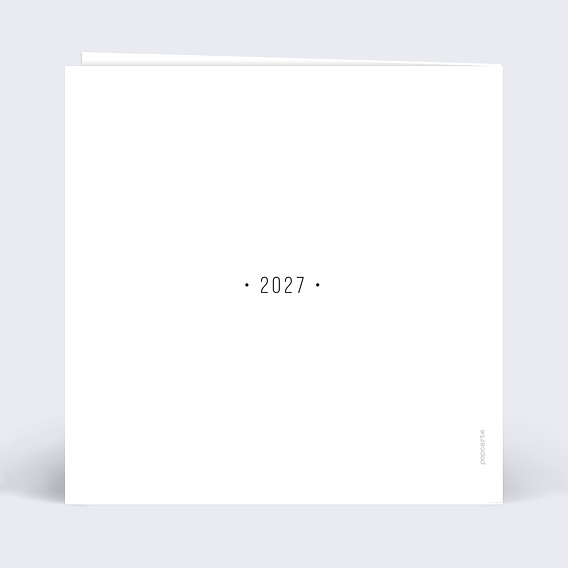 Carte de Voeux Particuliers Dorure cadre multiphoto